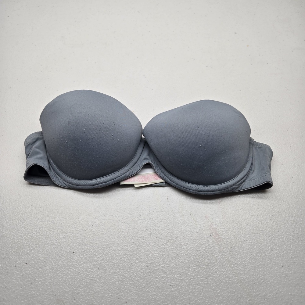 PINK Victoria's Secret Women Bra 34B Gray Multi Way Push Up Underwire READ